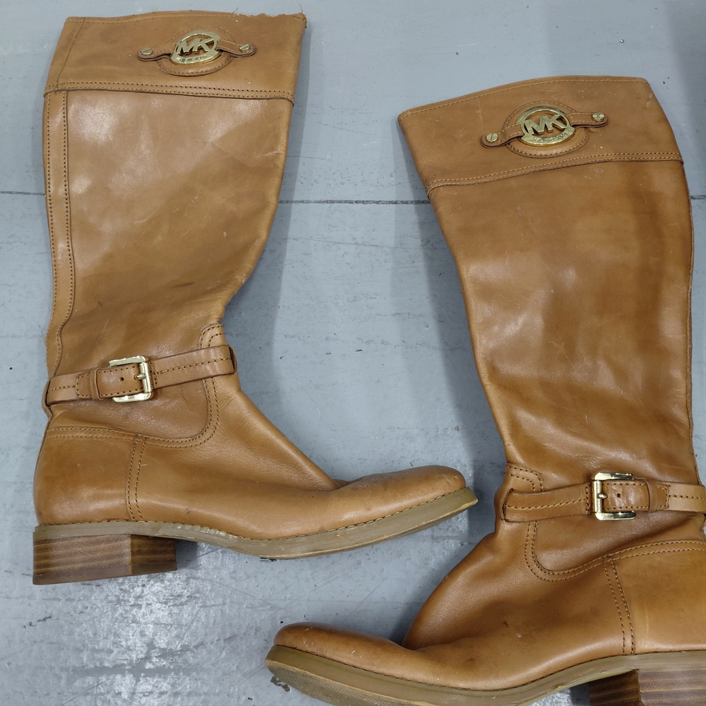 Michael Kors Brown Leather Heeled Boots